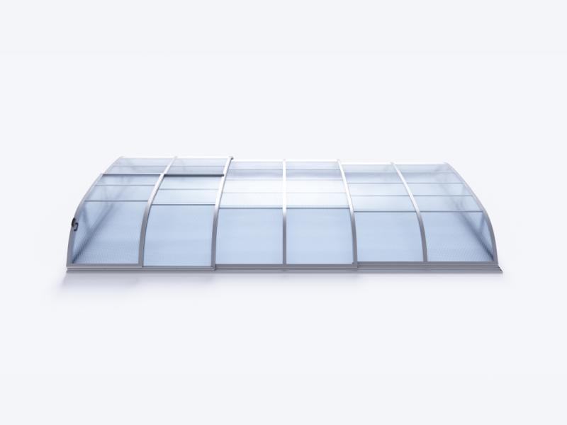 Albixon Pool-Überdachung Dallas A, Silber