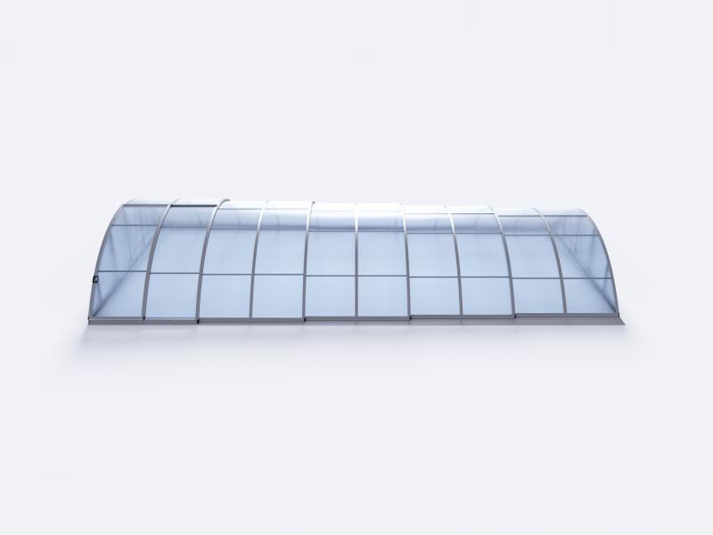 Albixon Pool-Überdachung KLASIK C, Silber
