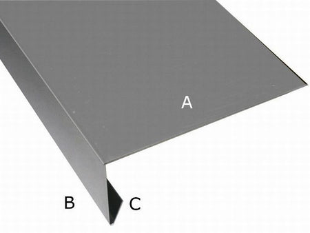Aluminium Winkelprofil 200 cm für Giebelbretter 2 Stück