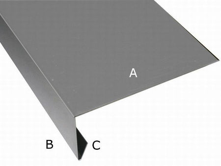 Aluminium Winkelprofil 200 cm für Giebelbretter 5 Stück