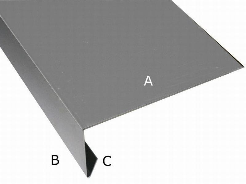 Aluminium Winkelprofil 200 cm für Giebelbretter 6 Stück