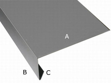 Aluminium Winkelprofil 200 cm für Giebelbretter 12 Stück