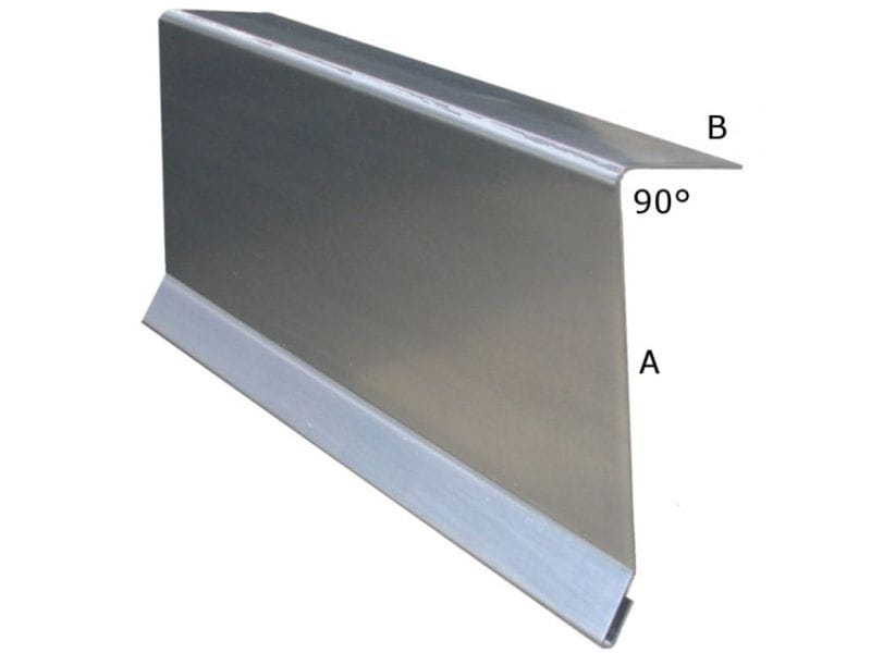 Aluminium Winkelprofil 200 cm Ortblech für Carport-Blenden 4 Stück