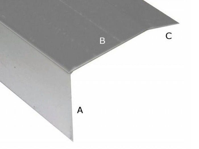 Aluminium Winkelprofil für EPDM-Dacheindeckung 50 mm 9 Stück