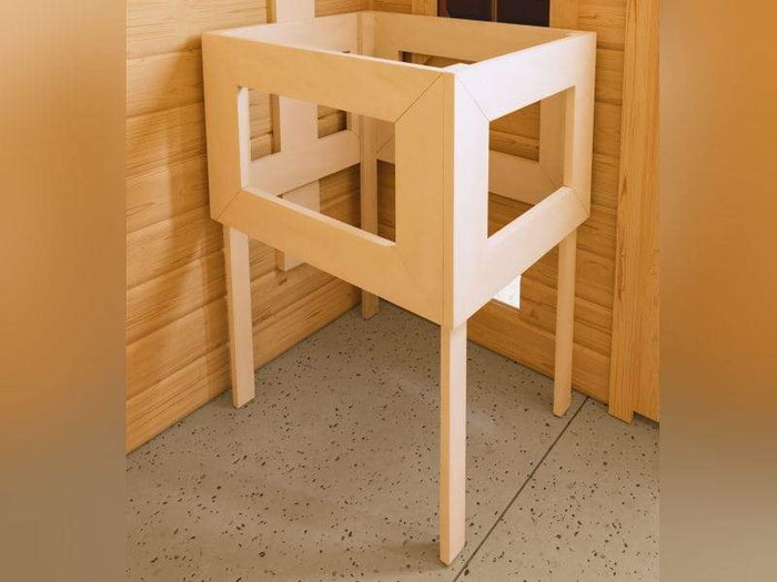 Amara - Karibu Sauna inkl. 9-kW-Ofen - ohne Dachkranz -