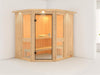 Amelia 1 - Karibu Sauna ohne Ofen - mit Dachkranz -