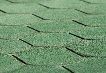 Bitumen-Dachschindeln Biberschwanz vintage grün 5 Pakete