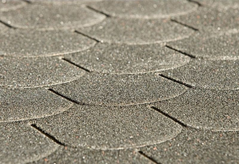 Bitumen-Dachschindeln Biberschwanz anthrazit 8 Pakete