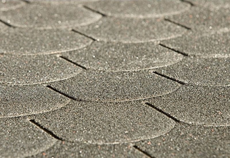 Bitumen-Dachschindeln Biberschwanz anthrazit 6 Pakete