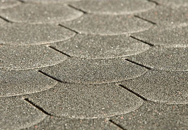 Bitumen-Dachschindeln Biberschwanz anthrazit