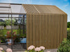 Bloomcabin Gewächshaus Klassik 7 inkl. großem Stauraum mit Accoya-Holzelementen