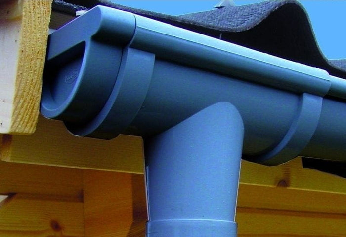 Dachrinnen Set RG 80 anthrazit 350 cm zweiseitig