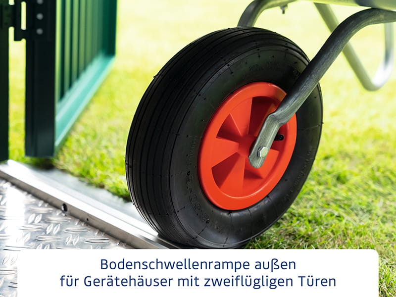 EcoStar Bodenschwellenrampe außen für 2-flg. Tür