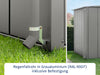 EcoStar Fallrohr,  Grau Aluminum