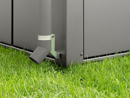 EcoStar Fallrohr,  Grau Aluminum