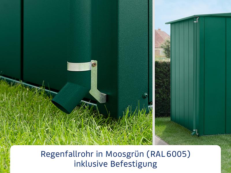 EcoStar Fallrohr,  Moosgrün