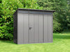 Ecostar Gerätehaus Elegant-P,Typ 1, Grau Aluminum, 1 flg