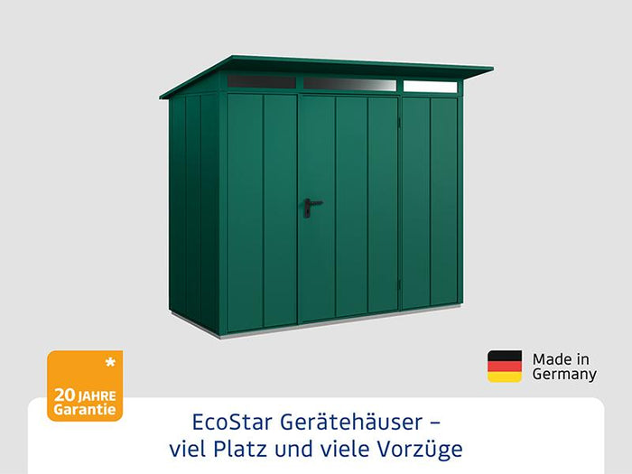 Ecostar Gerätehaus Elegant-P,Typ 1, Moosgrün, 1 flg