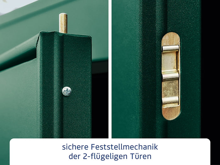 Ecostar Gerätehaus Elegant-P,Typ 1, Moosgrün, 1 flg