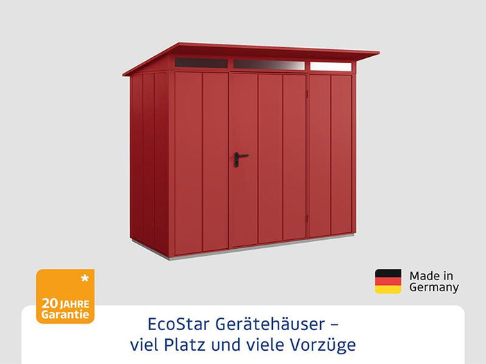 Ecostar Gerätehaus Elegant-P,Typ 1, Purpurrot, 1 flg