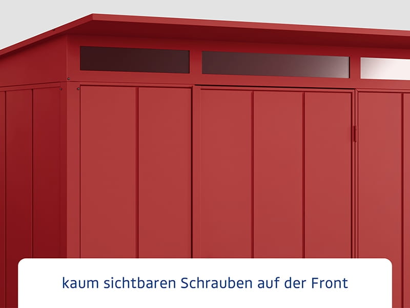 Ecostar Gerätehaus Elegant-P,Typ 1, Purpurrot, 1 flg
