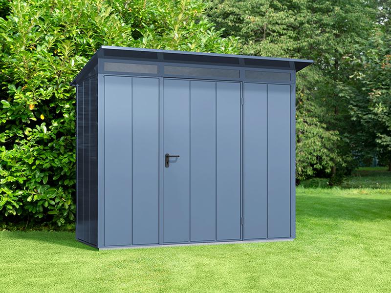 Ecostar Gerätehaus Elegant-P,Typ 1, Taubenblau, 1 flg
