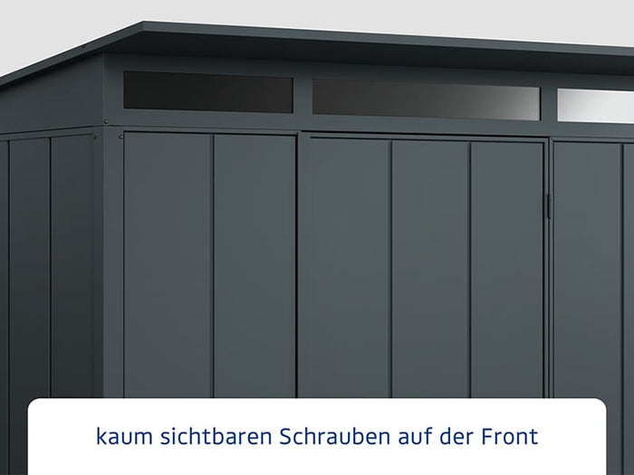 Ecostar Gerätehaus Elegant-P,Typ 1, Anthrazitgrau, 1 flg