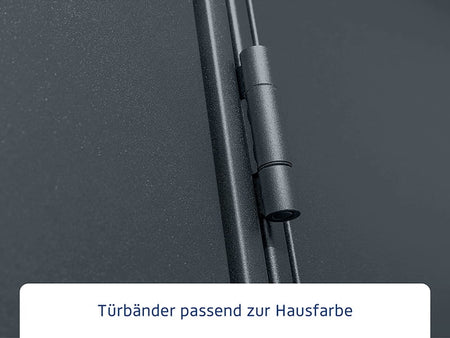 Ecostar Gerätehaus Elegant-P,Typ 1, Anthrazitgrau, 1 flg