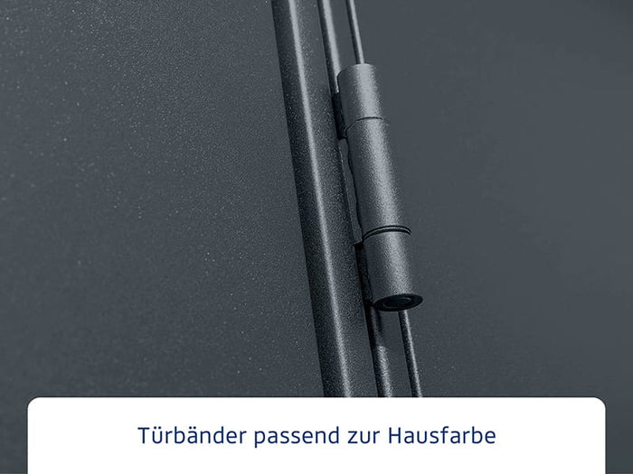 Ecostar Gerätehaus Elegant-P,Typ 1, Anthrazitgrau, 1 flg