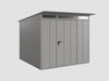Ecostar Gerätehaus Elegant-P,Typ 2, Grau Aluminum, 1 flg