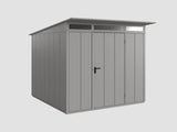 Ecostar Gerätehaus Elegant-P,Typ 2, Grau Aluminum, 1 flg