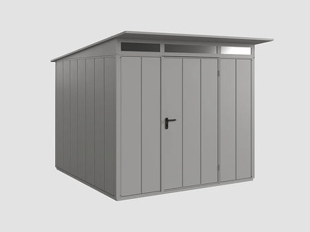 Ecostar Gerätehaus Elegant-P,Typ 2, Grau Aluminum, 1 flg