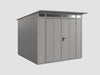 Ecostar Gerätehaus Elegant-P,Typ 2, Grau Aluminum, 2 flg