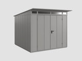 Ecostar Gerätehaus Elegant-P,Typ 2, Grau Aluminum, 2 flg