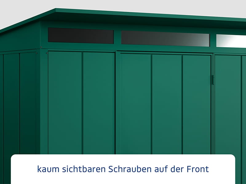 Ecostar Gerätehaus Elegant-P,Typ 2, Moosgrün, 1 flg