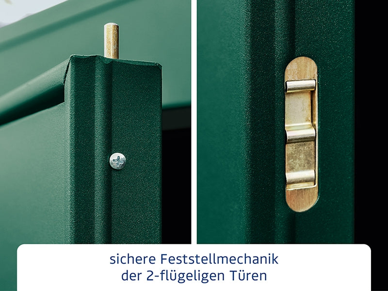 Ecostar Gerätehaus Elegant-P,Typ 2, Moosgrün, 2 flg