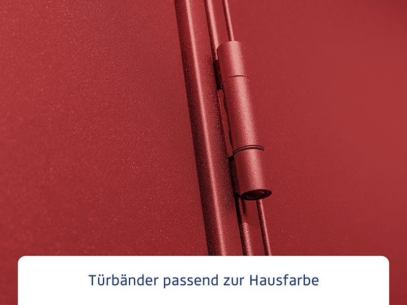 Ecostar Gerätehaus Elegant-P,Typ 2, Purpurrot, 1 flg