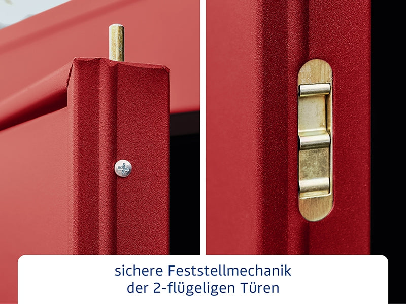 Ecostar Gerätehaus Elegant-P,Typ 2, Purpurrot, 2 flg