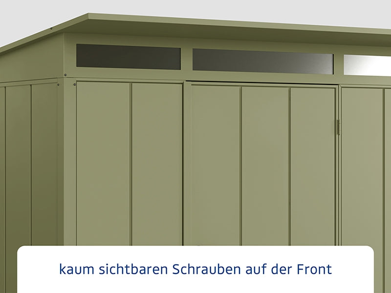 Ecostar Gerätehaus Elegant-P,Typ 2, Schilfgrün, 1 flg