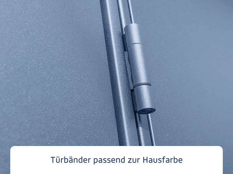 Ecostar Gerätehaus Elegant-P,Typ 2, Taubenblau, 1 flg