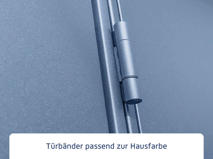 Ecostar Gerätehaus Elegant-P,Typ 2, Taubenblau, 1 flg