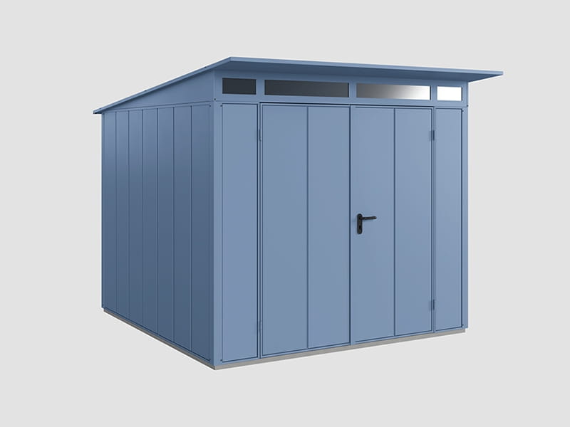 Ecostar Gerätehaus Elegant-P,Typ 2, Taubenblau, 2 flg