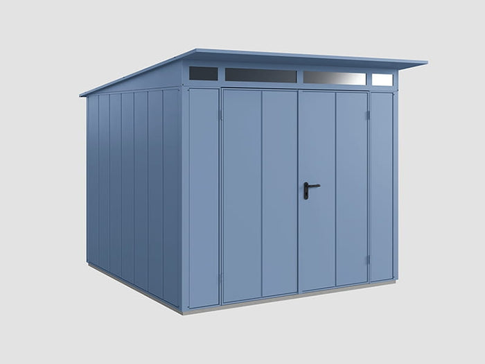 Ecostar Gerätehaus Elegant-P,Typ 2, Taubenblau, 2 flg