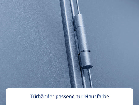 Ecostar Gerätehaus Elegant-P,Typ 2, Taubenblau, 2 flg