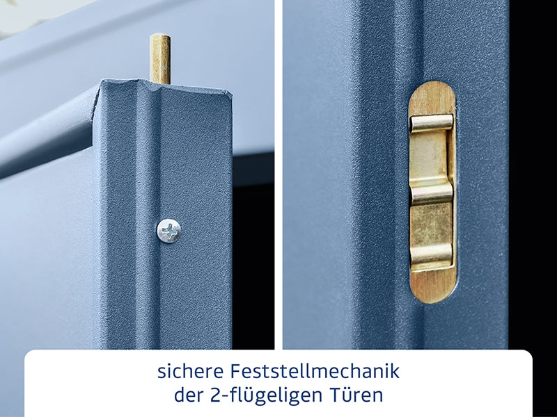 Ecostar Gerätehaus Elegant-P,Typ 2, Taubenblau, 2 flg