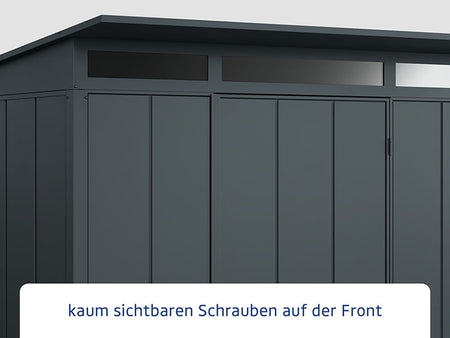Ecostar Gerätehaus Elegant-P,Typ 2, Anthrazitgrau, 1 flg