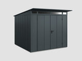 Ecostar Gerätehaus Elegant-P,Typ 2, Anthrazitgrau, 2 flg