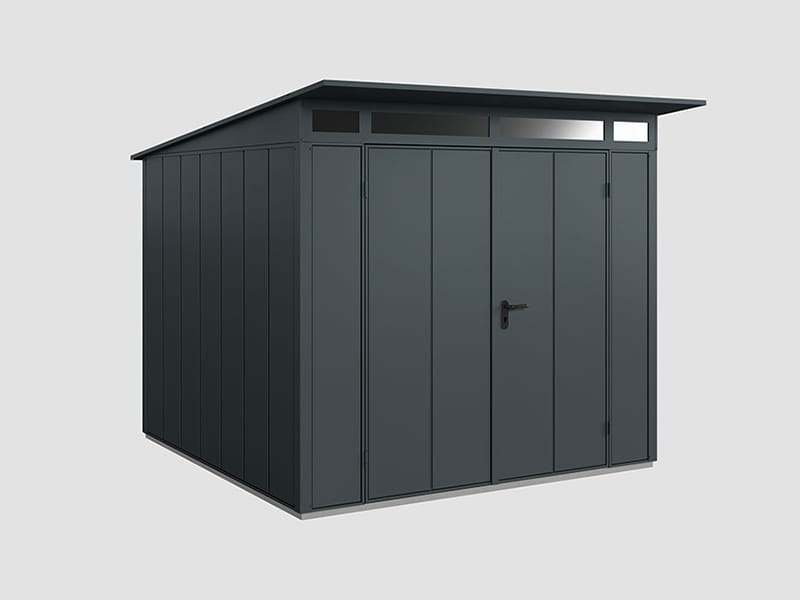 Ecostar Gerätehaus Elegant-P,Typ 2, Anthrazitgrau, 2 flg