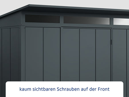 Ecostar Gerätehaus Elegant-P,Typ 2, Anthrazitgrau, 2 flg