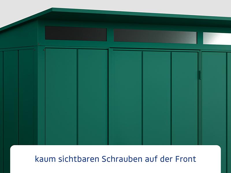 Ecostar Gerätehaus Elegant-P,Typ 3, Moosgrün, 2 flg